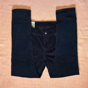 Levi's Women's 711 Skinny Size
33x30 Corduroy Pants Black Mid
Rise Irregular